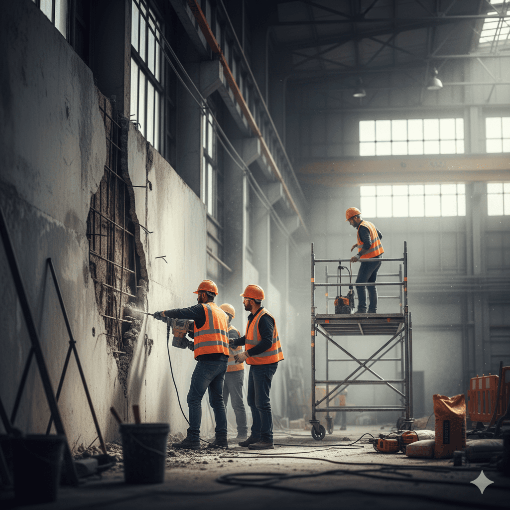 Travaux de reparations